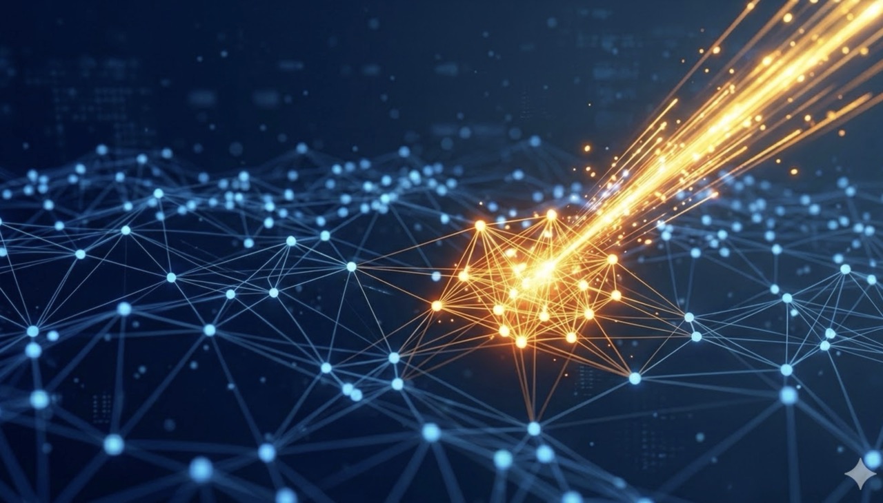 izual abstract pentru funcționalitatea NewsVibe TRENDS